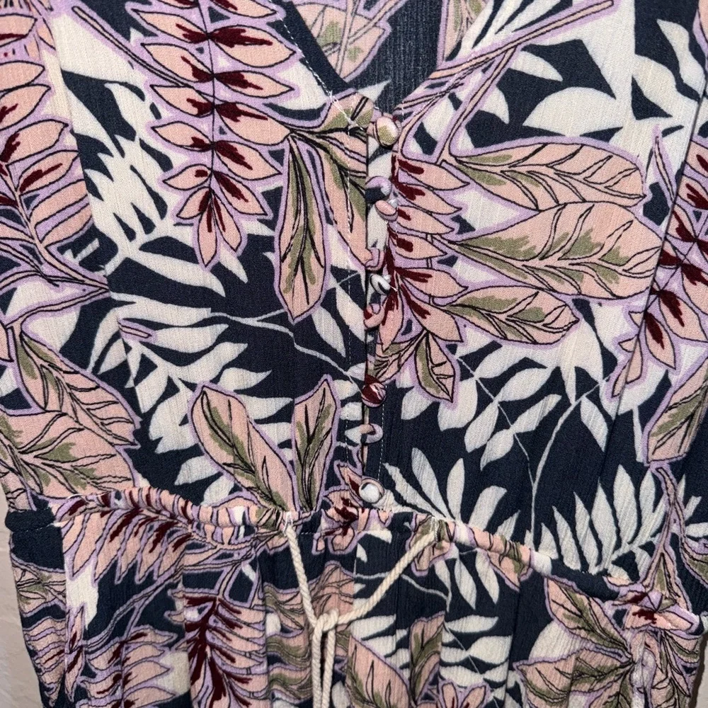 Lost + Wander Pink and Cream Floral Blouse